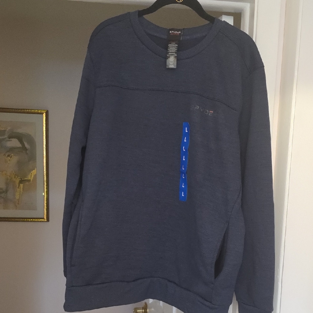 New W/ Tag - Spyder Pullover With Pockets Men's Large
